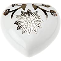 Urns UK Urna de cremación (Metal- latón- 7-6 cm)- Color Blanco- 7.5x7.5x3 cm